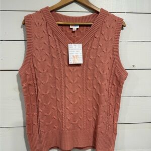 LuLaRoe V-Neck Cable Knit Sweater